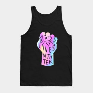 holographic black lives matter | power fist with quote (blm movement) Tank Top